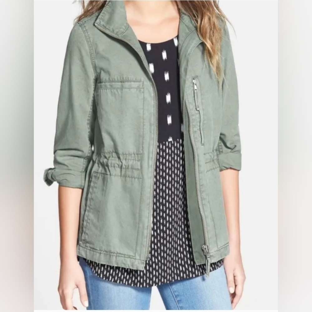 Madewell fleet Olive green 100% cotton utility jacket size small